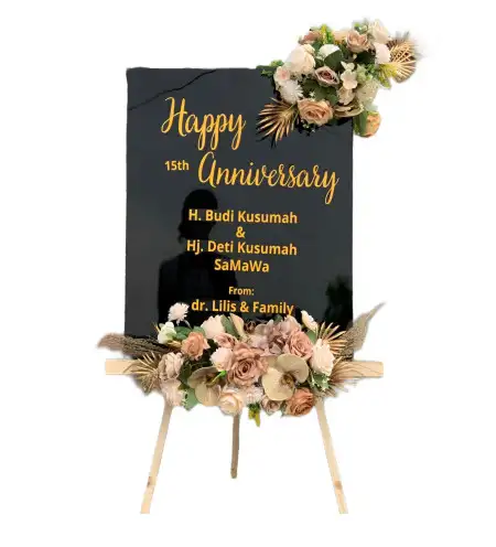 Papan Bunga Akrilik Pandean Lamper