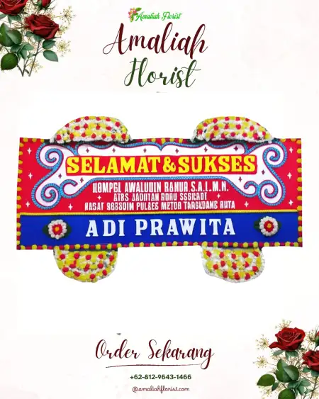 Papan Bunga Ucapan Selamat Pandean Lamper